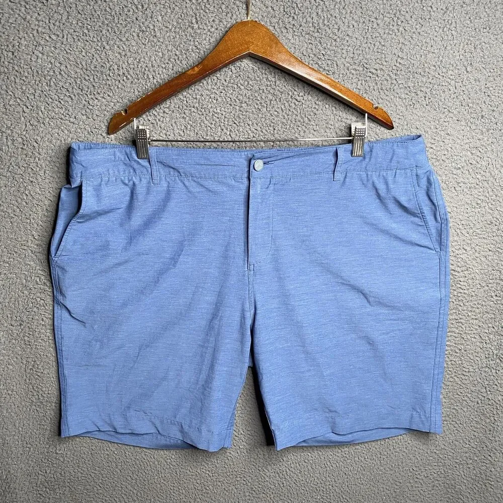 FAHERTY Huckberry All Day Short Men's Size 42 Blue 9 Inch Inseam Stretch Pockets